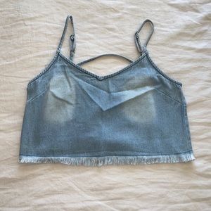 Billabong cropped jean tank